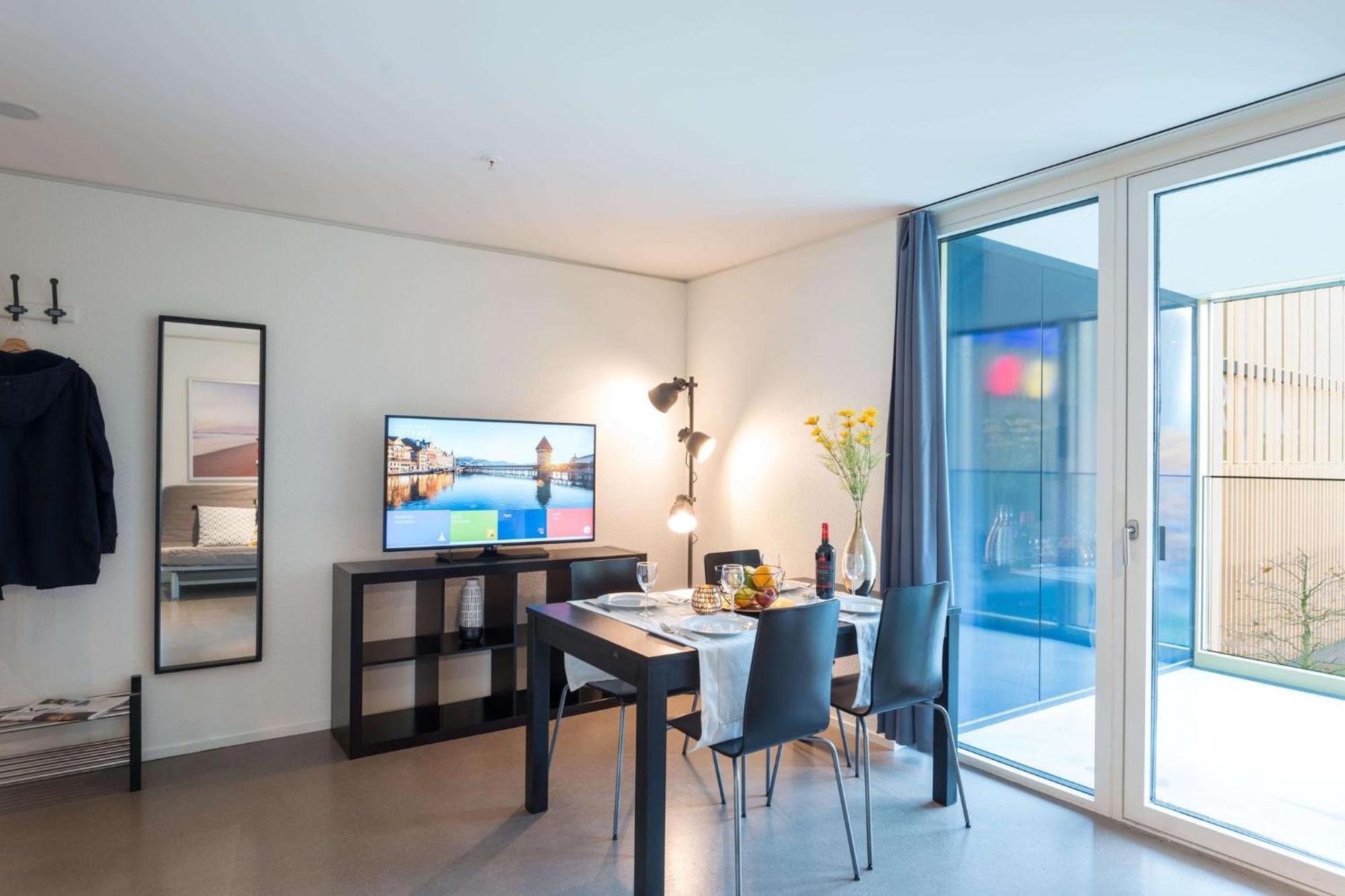 Hitrental Allmend Comfort Apartments Lucerna Esterno foto